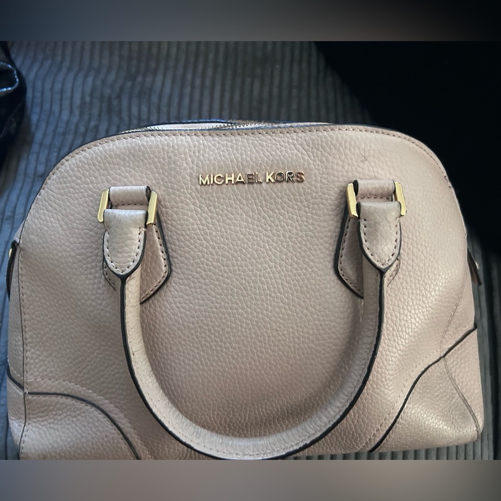 Michael Kors Hattie Leather Ballet Bowling Bag